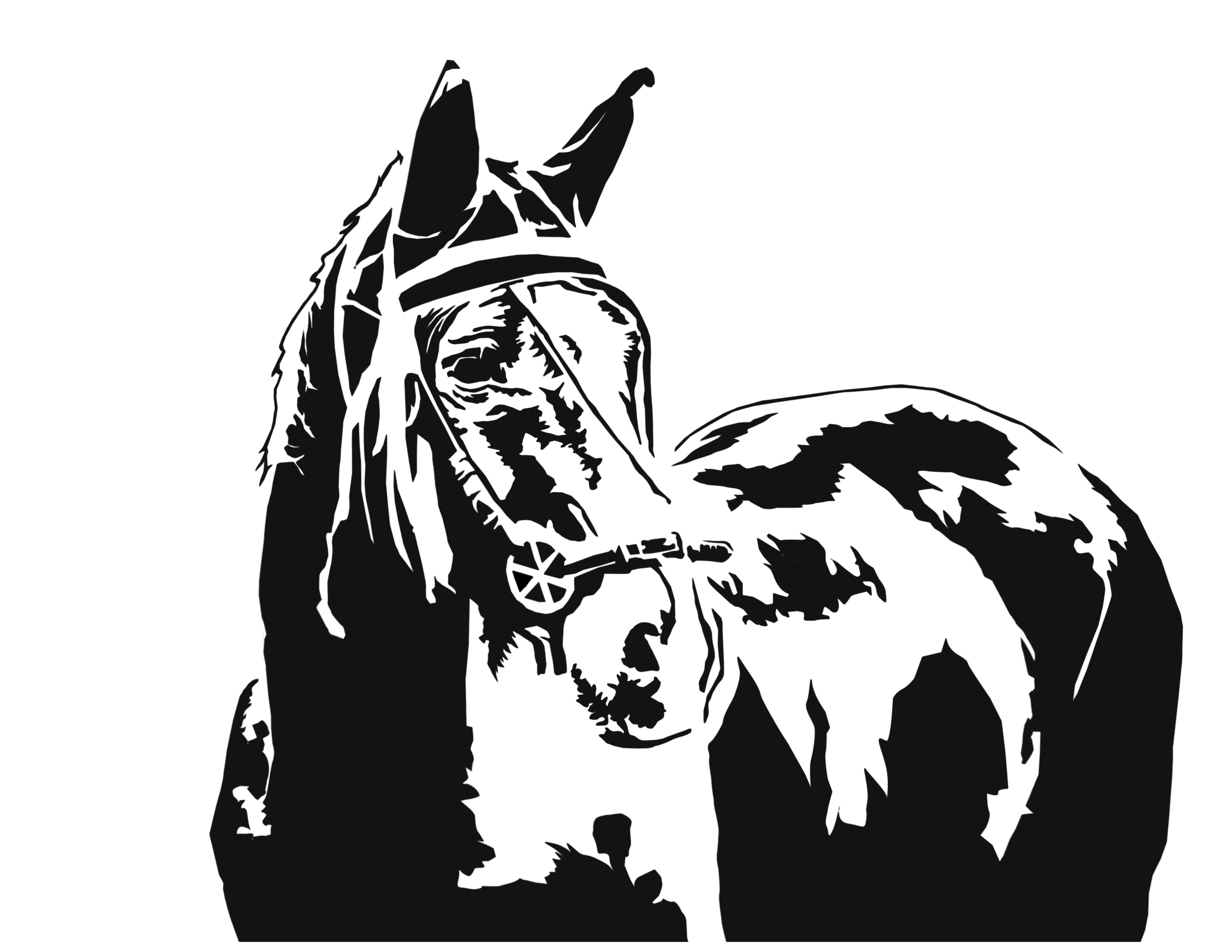 Grullo Horse Pattern