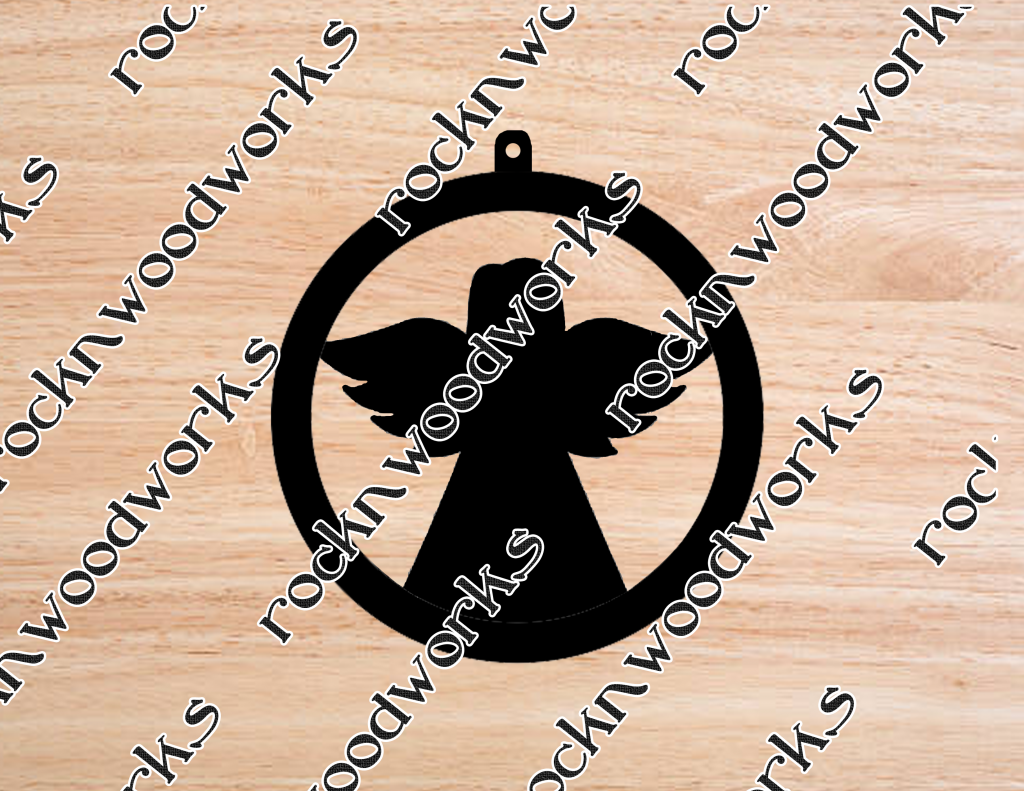 Angel ornament Scroll Saw pattern – Maker Patterns