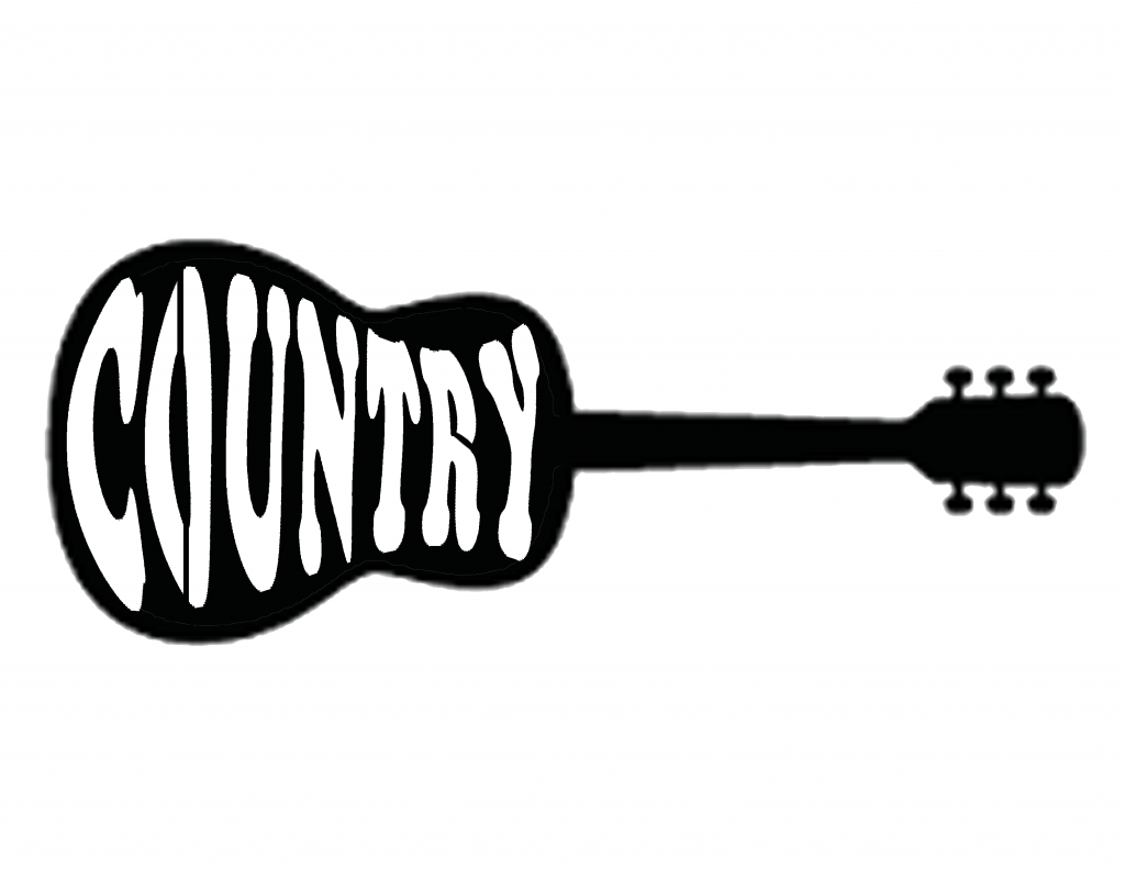 Country Guitar shape word art pattern – Maker Patterns