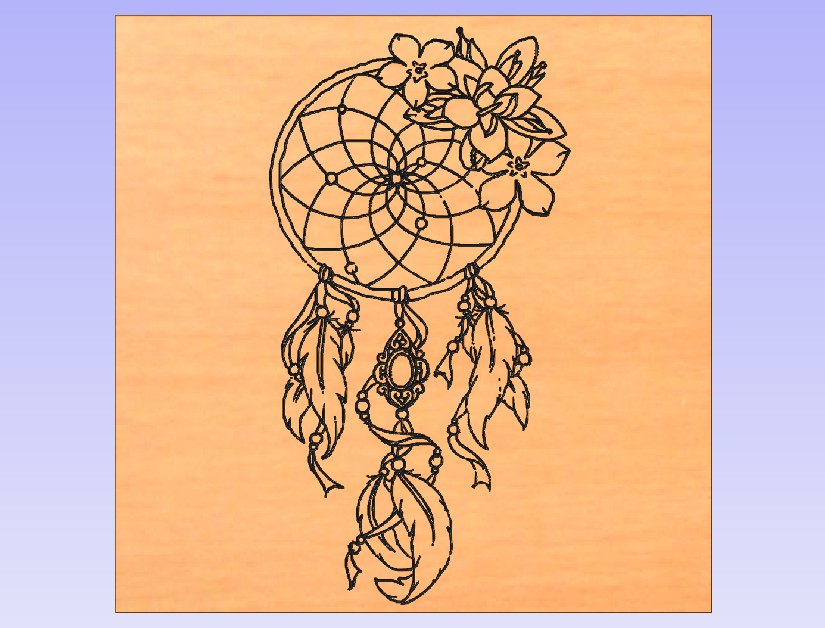 Free svg cnc dream catcher pattern