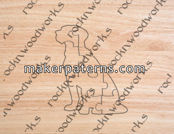 Free puzzle scroll saw dog pattern – Maker Patterns