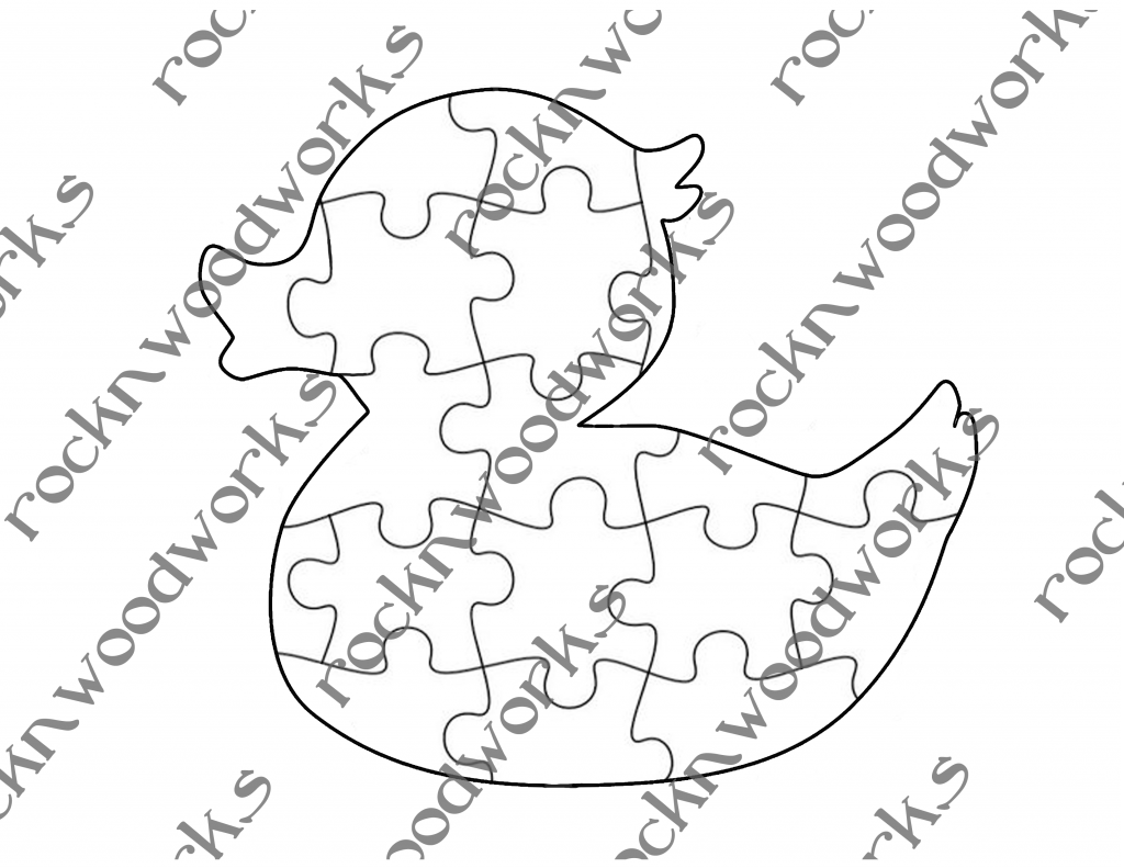 Rubber Duck Scroll Saw Puzzle Pattern - Maker Patterns